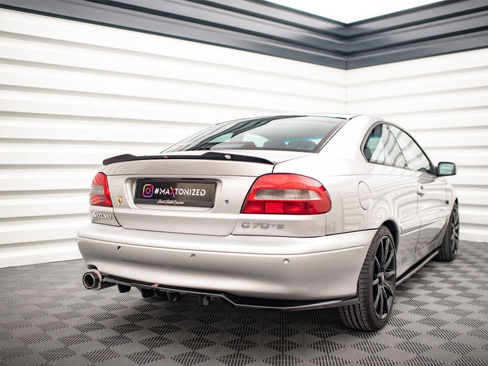 Volvo C70 Mk1 Central Rear Splitter (Vertical Bars) - Maxton Design