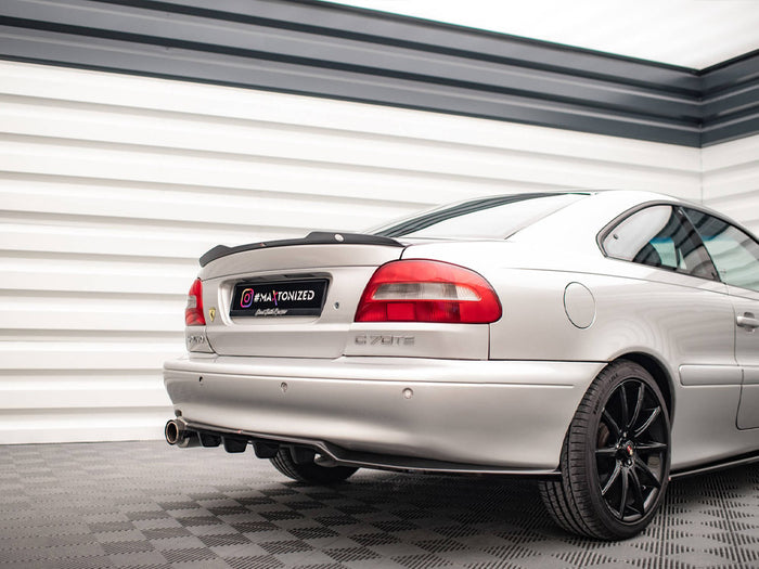 Volvo C70 Mk1 Central Rear Splitter (Vertical Bars) - Maxton Design