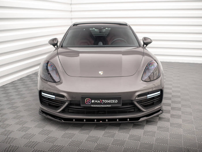 Porsche Panamera Turbo S E-Hybrid Front Splitter V.1 - Maxton Design