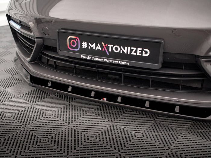 Porsche Panamera Turbo S E-Hybrid Front Splitter V.1 - Maxton Design