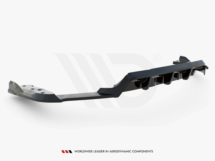 BMW X6 M F96 Central Rear Splitter (Vertical Bars) - Maxton Design