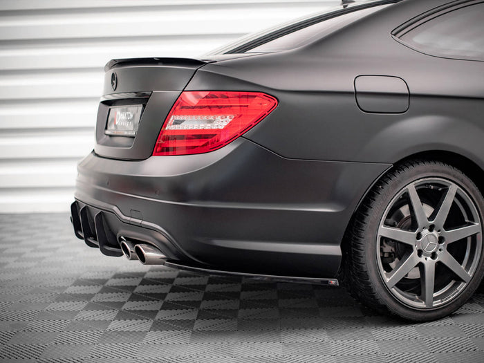 Rear Side Splitters Mercedes-Benz C Coupe / Sedan / Estate AMG-Line C204 / W204 Facelift / S204 Facelift - Maxton Design
