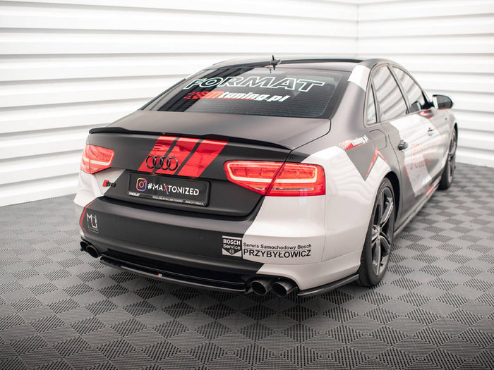 Audi S8 D4 Central Rear Splitter - Maxton Design