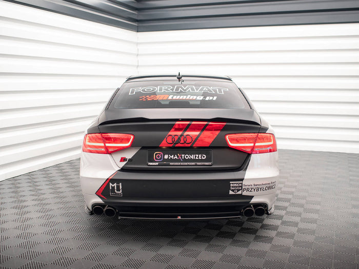 Audi S8 D4 Central Rear Splitter - Maxton Design