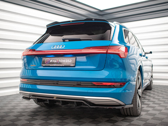 Audi e-Tron Central Rear Splitter (Vertical Bars) - Maxton Design