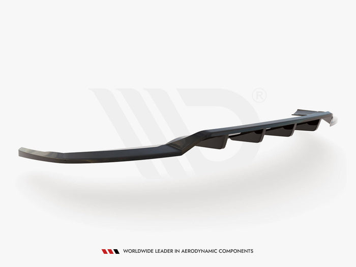 Audi e-Tron Central Rear Splitter (Vertical Bars) - Maxton Design