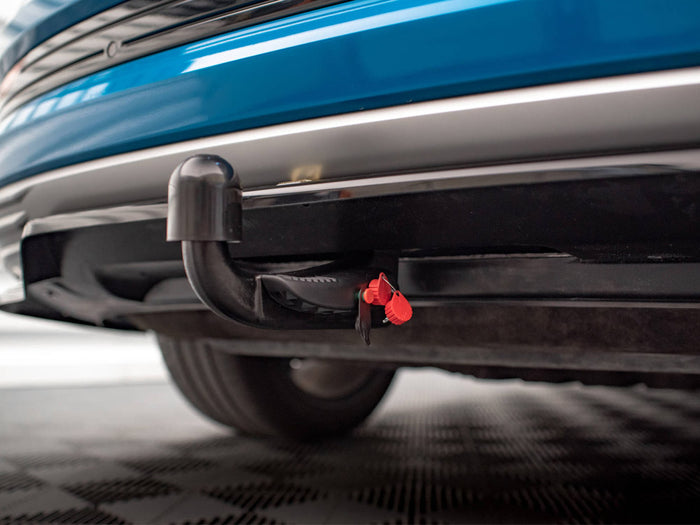 Audi e-Tron Central Rear Splitter (Vertical Bars) - Maxton Design