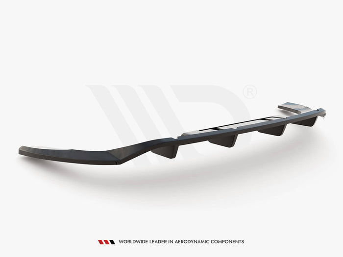 Audi Q4 e-Tron Sportback Mk1 Central Rear Splitter (Vertical Bars) - Maxton Design