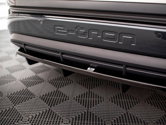 Audi Q4 e-Tron Sportback Mk1 Central Rear Splitter (Vertical Bars) - Maxton Design
