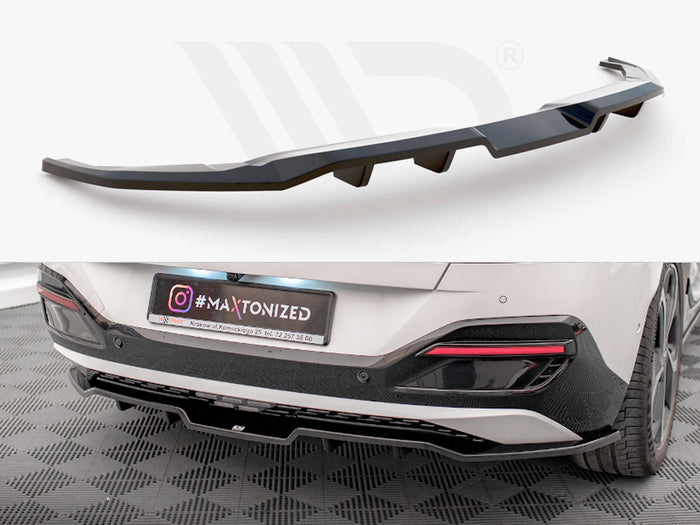 Kia EV6 GT-Line Mk1 Central Rear Splitter (Vertical Bars) - Maxton Design