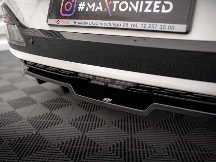 Kia EV6 GT-Line Mk1 Central Rear Splitter (Vertical Bars) - Maxton Design