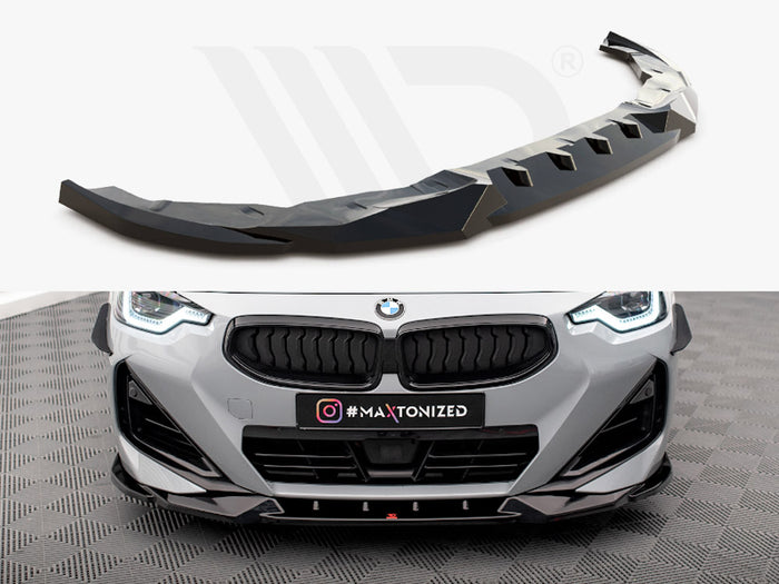 BMW 2 Coupe M-Pack / M240i G42 Front Splitter V.2 - Maxton Design