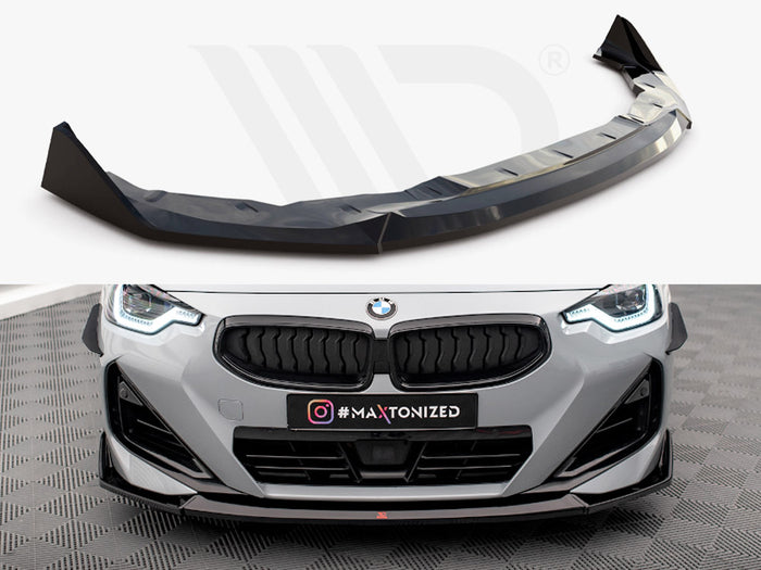 BMW 2 Coupe M-Pack / M240i G42 Front Splitter V.3 - Maxton Design