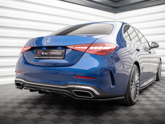 Mercedes C AMG-Line W206 Rear Splitter (Vertical Bars) - Maxton Design