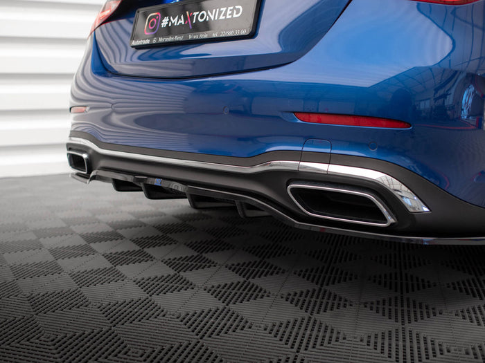 Mercedes C AMG-Line W206 Rear Splitter (Vertical Bars) - Maxton Design