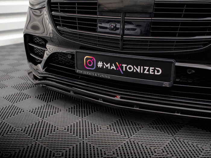 Mercedes S AMG-Line W223 Front Splitter - Maxton Design