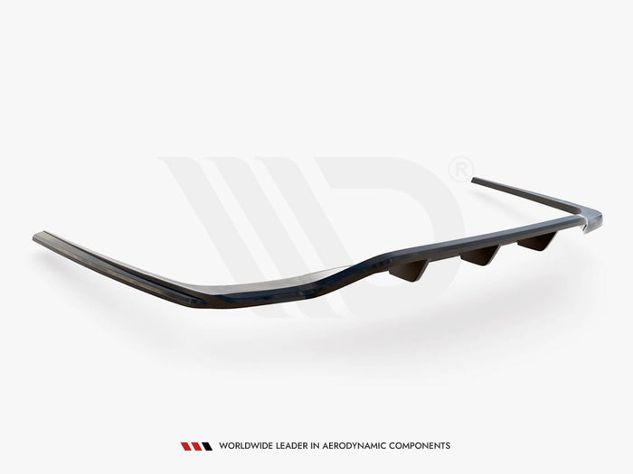 Mercedes S AMG-Line W223 Central Rear Splitter (Vertical Bars) - Maxton Design