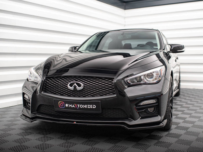 Infiniti Q50 S Mk1 Front Splitter V.1 - Maxton Design