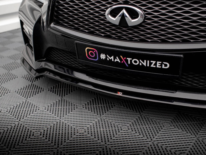 Infiniti Q50 S Mk1 Front Splitter V.1 - Maxton Design