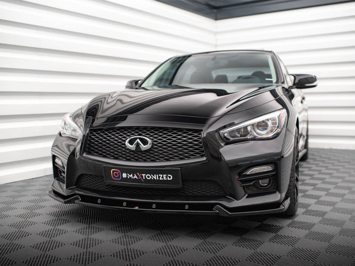 Infiniti Q50 S Mk1 Front Splitter V.2 - Maxton Design