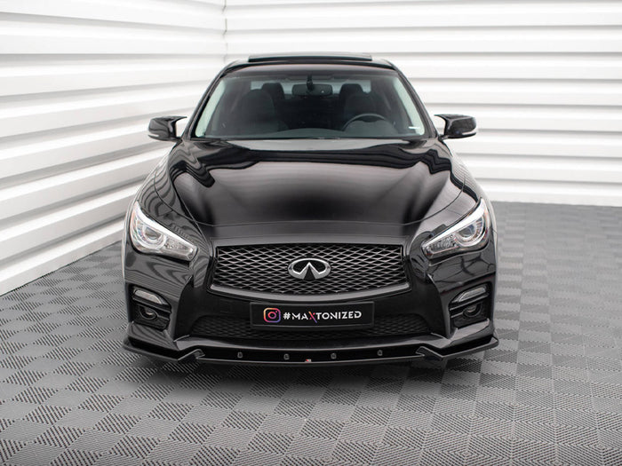 Infiniti Q50 S Mk1 Front Splitter V.2 - Maxton Design