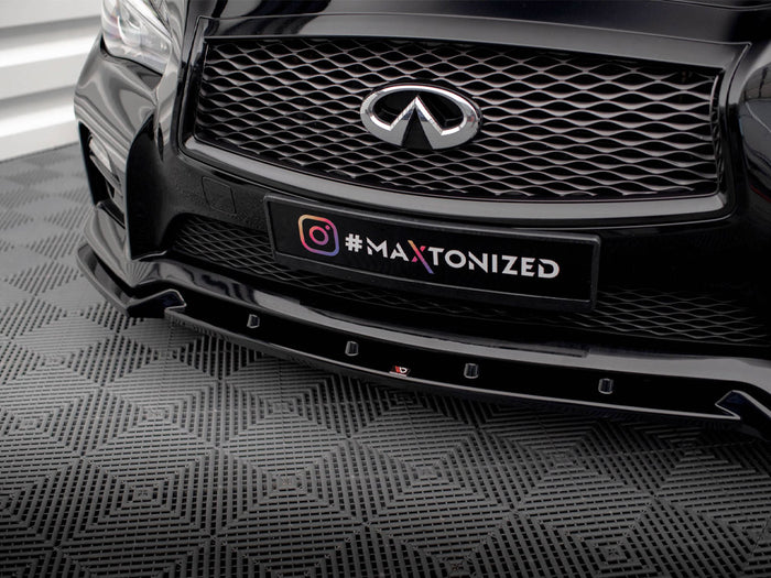 Infiniti Q50 S Mk1 Front Splitter V.2 - Maxton Design