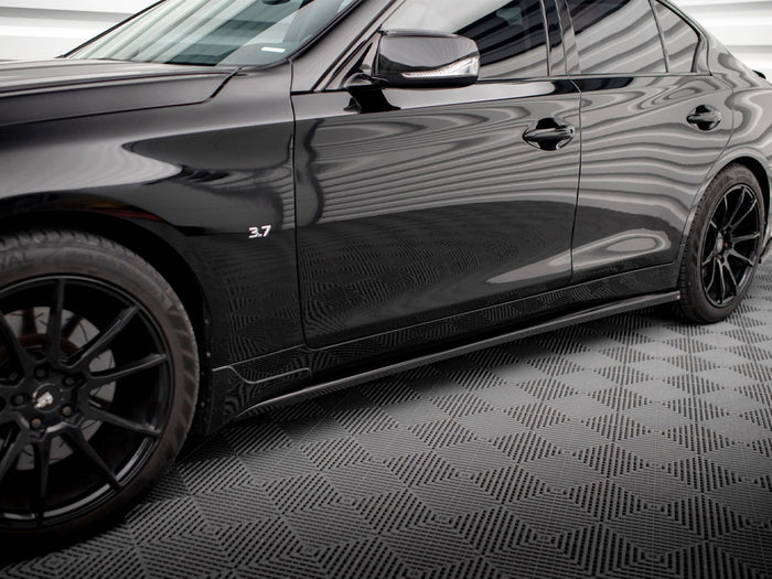 Infiniti Q50 S Mk1 Side Skirts Diffusers - Maxton Design