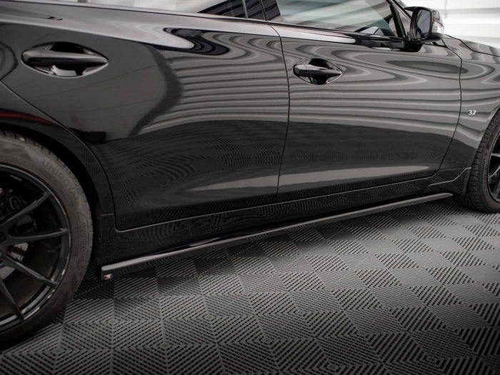Infiniti Q50 S Mk1 Side Skirts Diffusers - Maxton Design