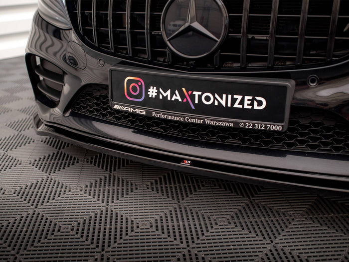Front Splitter V.1 Mercedes-Benz C AMG Line Sedan / Coupe / Estate W205 / C205 / S205 Facelift - Maxton Design