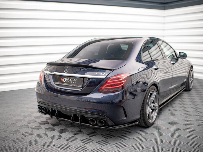 Mercedes-AMG C43 Sedan / Estate W205 / S205 Facelift Rear Side Splitters - Maxton Design