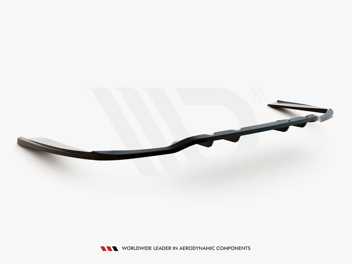 Mercedes C AMG Line W205 Facelift Rear Splitter (Vertical Bars) - Maxton Design