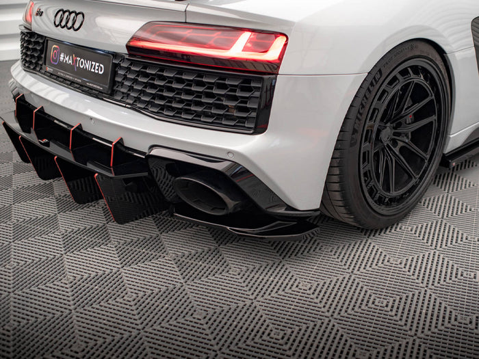 Audi R8 Mk2 Facelift Rear Side Splitters - Maxton Design