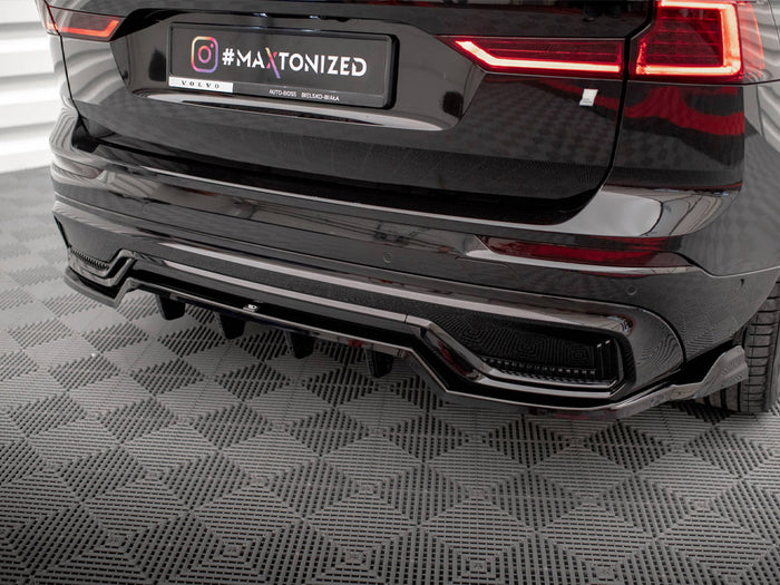 Volvo XC60 R-Design Mk2 Facelift Rear Splitter (Vertical Bars) - Maxton Design