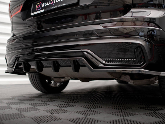 Volvo XC60 R-Design Mk2 Facelift Rear Splitter (Vertical Bars) - Maxton Design