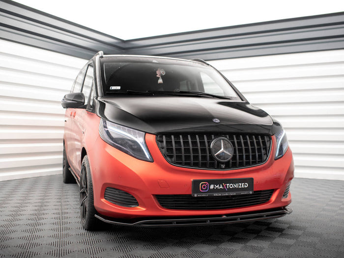 Mercedes V-Class W447 Front Splitter V.4 - Maxton Design