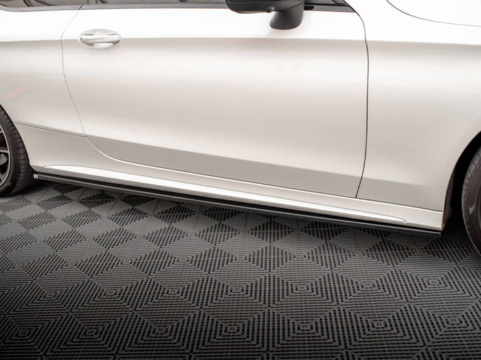 Mercedes C Coupe AMG-Line C205 Facelift Side Skirts Diffusers - Maxton Design
