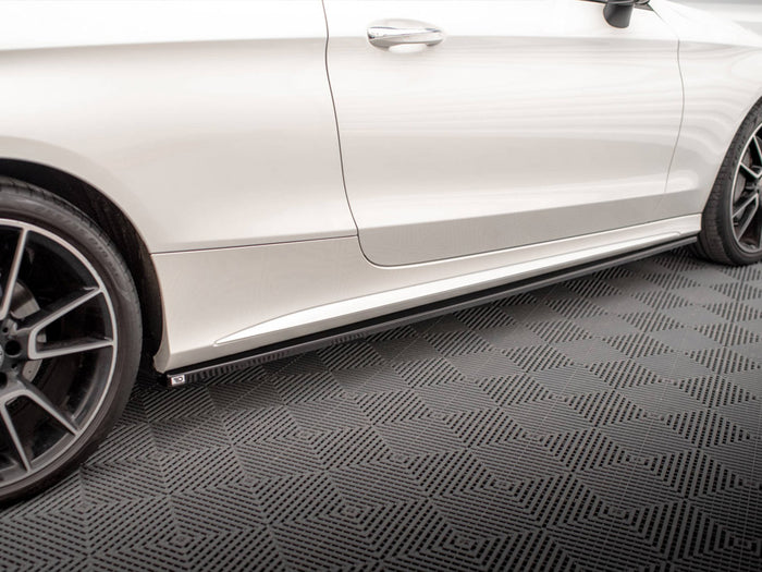 Mercedes C Coupe AMG-Line C205 Facelift Side Skirts Diffusers - Maxton Design