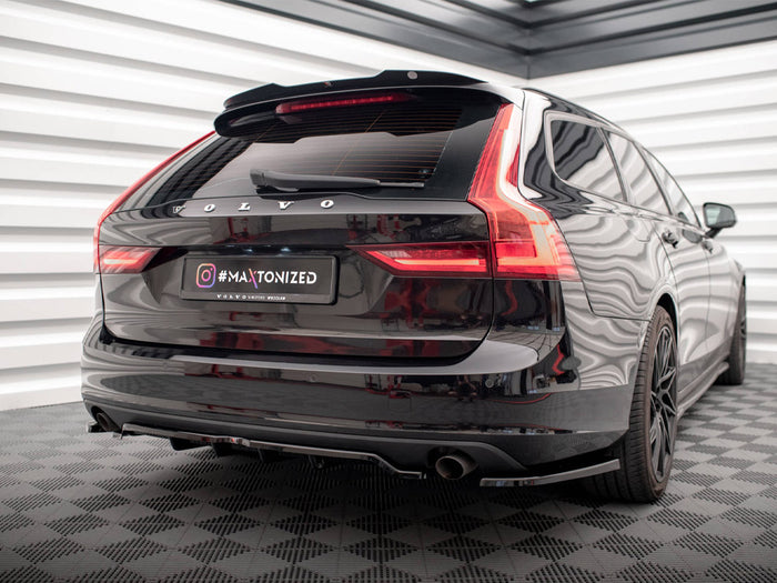 Volvo V90 Mk2 Rear Splitter V.2 (Vertical Bars) - Maxton Design