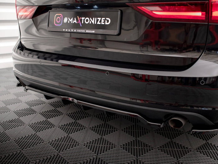 Volvo V90 Mk2 Rear Splitter V.2 (Vertical Bars) - Maxton Design