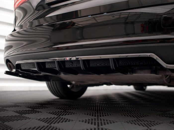 Volvo V90 Mk2 Rear Splitter V.2 (Vertical Bars) - Maxton Design