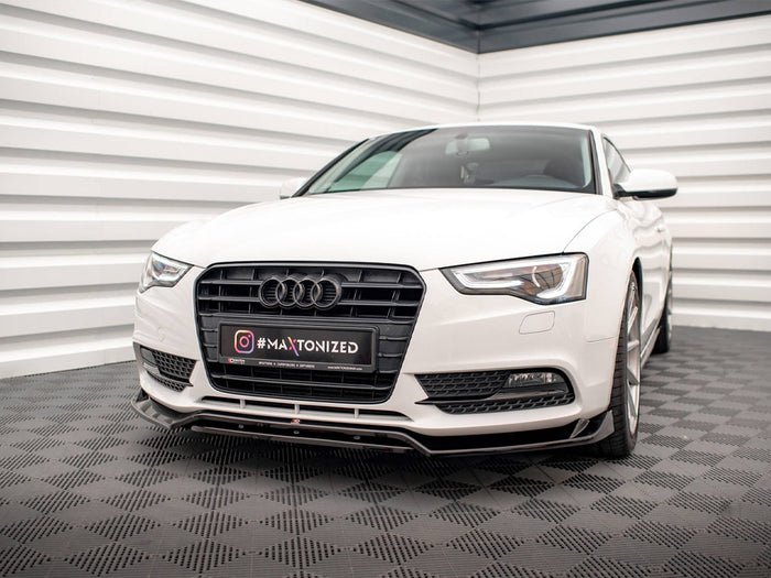 Audi A5 Coupe / Sportback 8T Facelift Front Splitter V.2 - Maxton Design