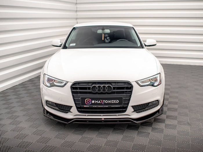 Audi A5 Coupe / Sportback 8T Facelift Front Splitter V.2 - Maxton Design