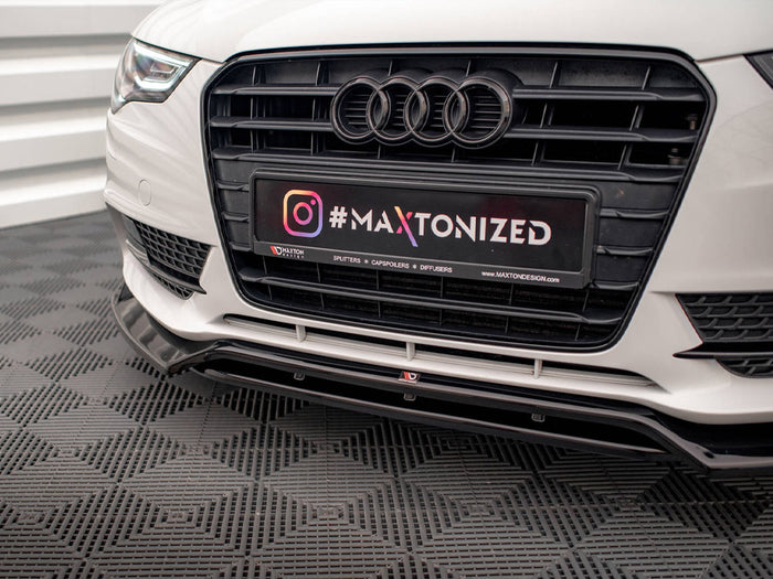 Audi A5 Coupe / Sportback 8T Facelift Front Splitter V.2 - Maxton Design