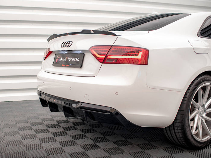 Audi A5 8T Facelift (Version with dual exhausts on one side) Rear Valance - Maxton Design