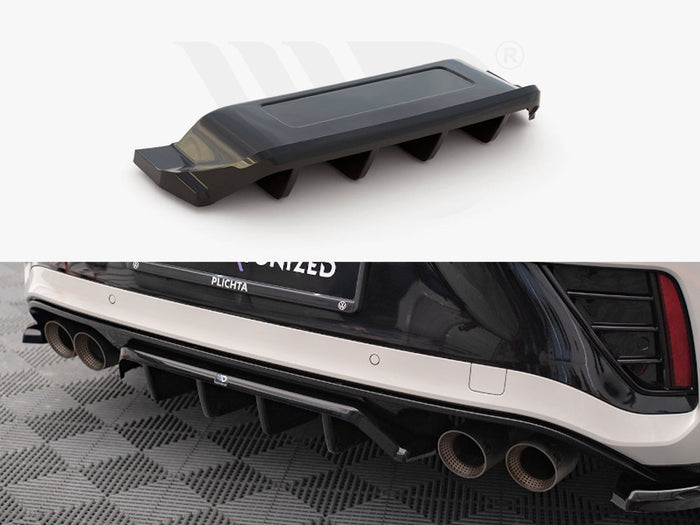 Volkswagen T-Roc R / R-Line Mk1 Facelift Rear Splitter (Vertical Bars) - Maxton Design