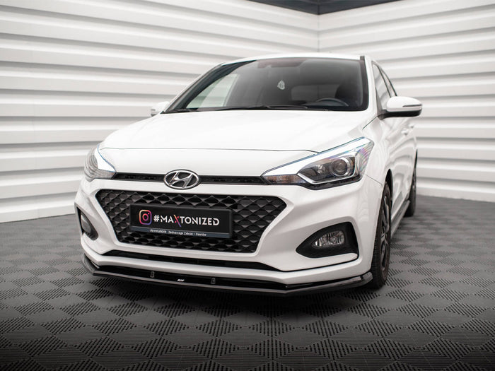 Hyundai I20 Mk2 Facelift Front Splitter Front Splitter V.1 - Maxton Design