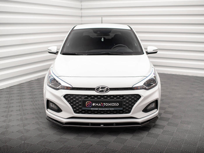 Hyundai I20 Mk2 Facelift Front Splitter Front Splitter V.1 - Maxton Design