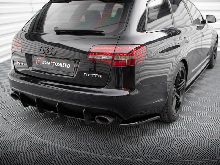 Audi RS6 Avant C6 Rear Side Splitters - Maxton Design