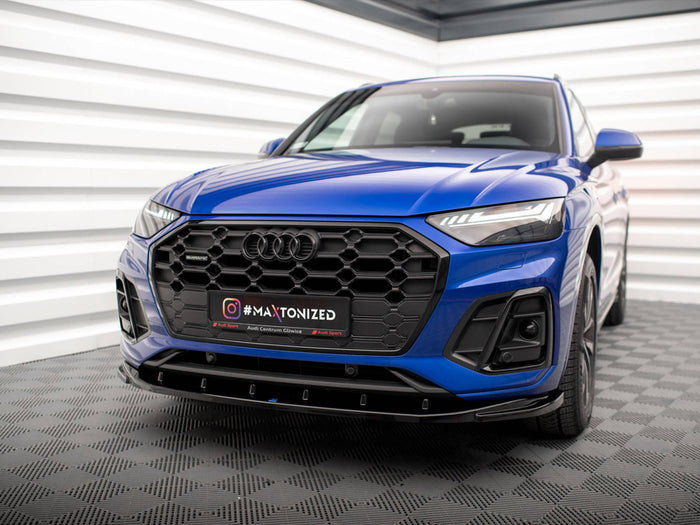 Audi SQ5 / Q5 S-Line SUV / Sportback Mk2 Facelift Front Splitter V.2 - Maxton Design