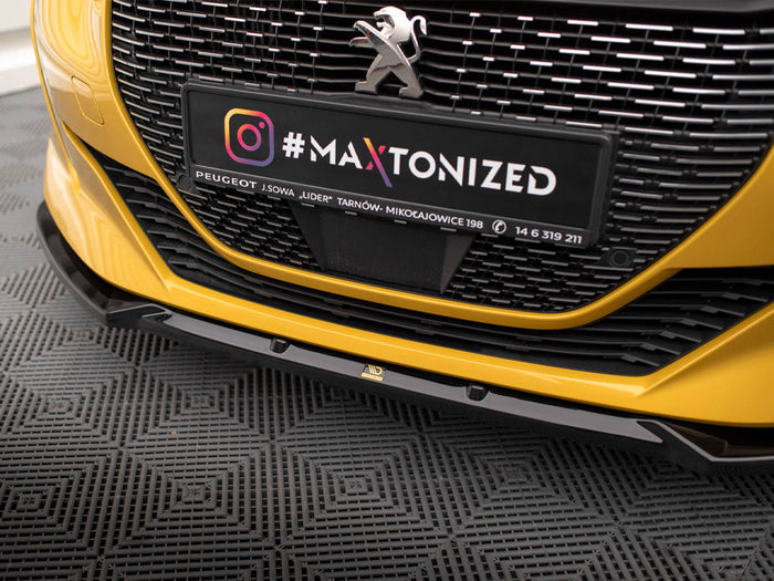 Peugeot 208 GT Mk2 Front Splitter V.1 - Maxton Design